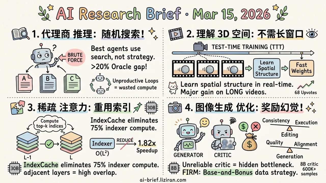 Document Agents Navigate by Luck, Prefill Speeds Up 1.82x