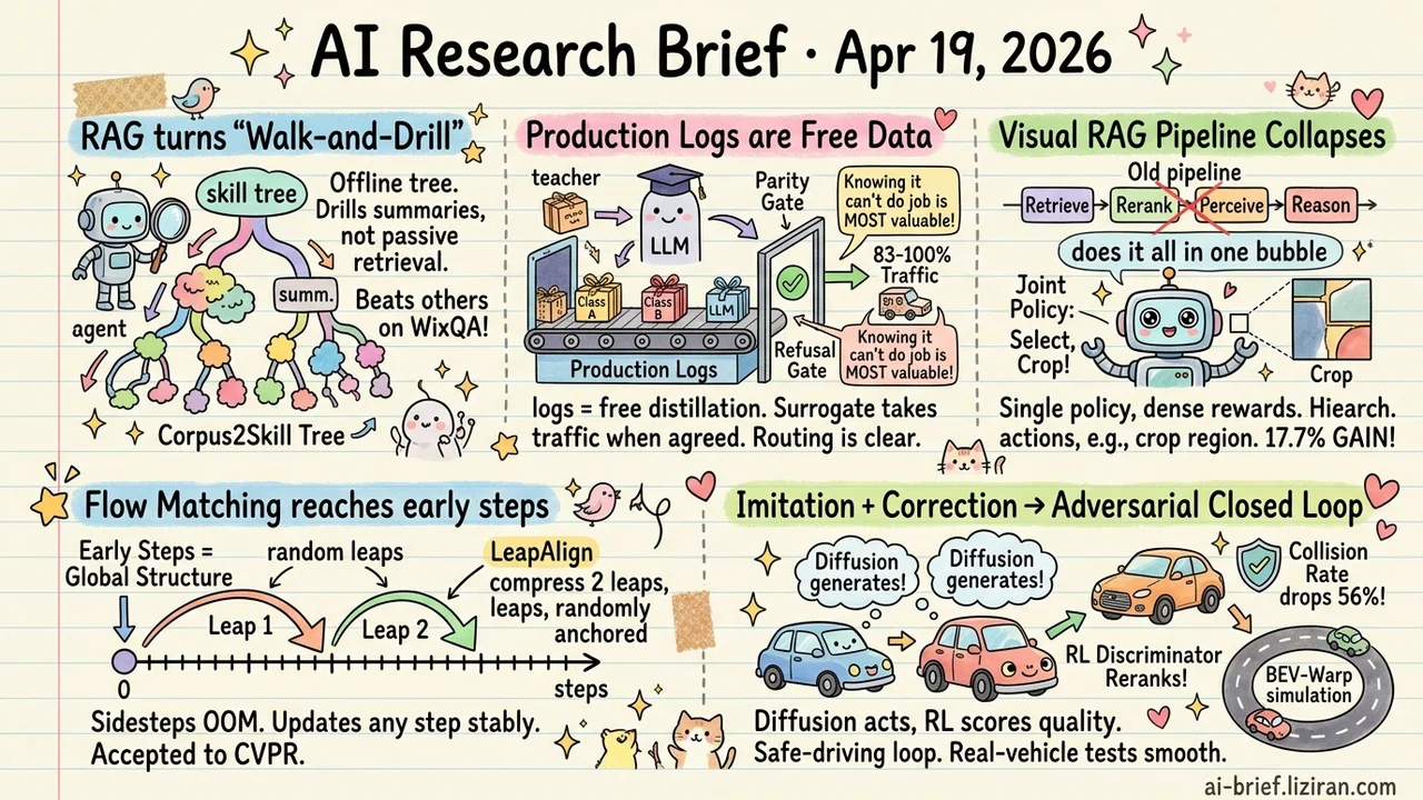 Compile the Corpus Into a Skill Tree, Train Surrogates on Logs