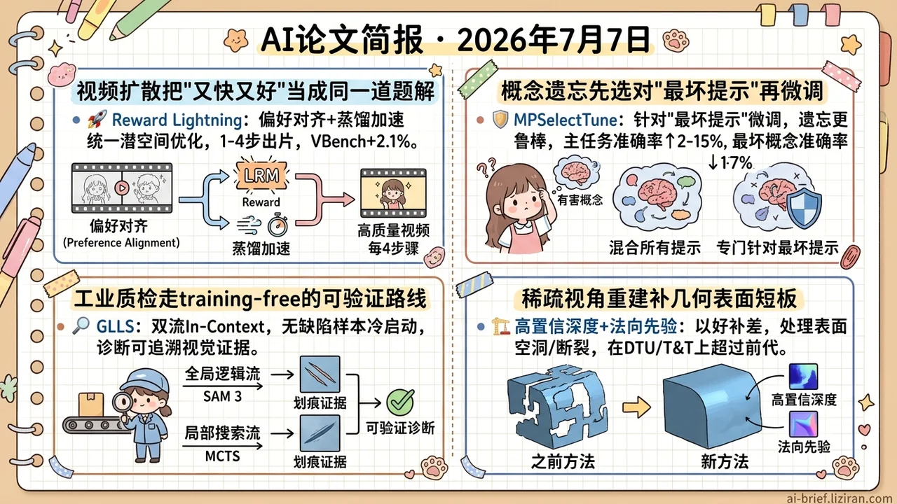 潜空间打分把视频生成压到1-4步